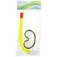 Набор для плавания детский ONLYTOP: маска, трубка, цвет жёлтый Набор для плавания детский ONLYTOP: маска, трубка, цвет жёлтый