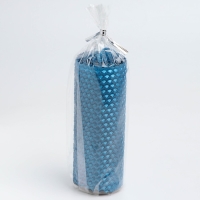 Свеча из вощины, 4,5х4,5х12,5 см, синий металлик Свеча из вощины, 4,5х4,5х12,5 см, синий металлик