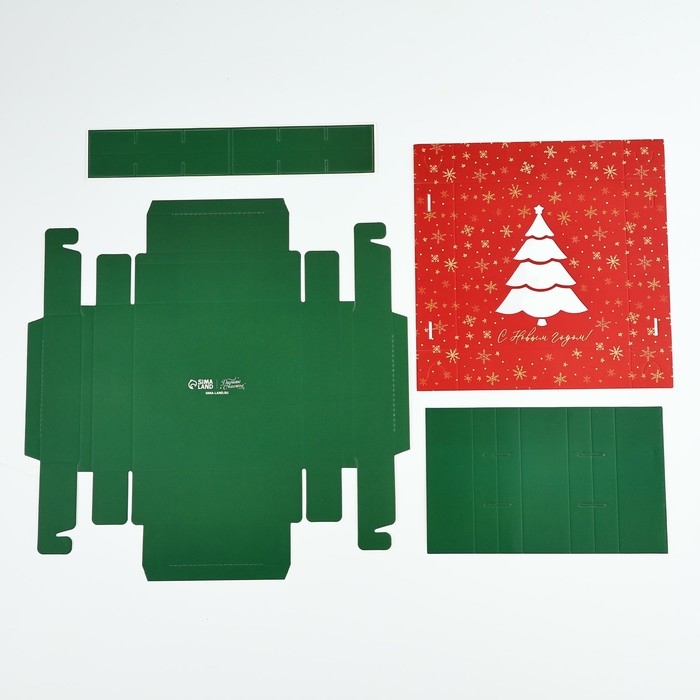 Коробка под 9 конфет «Новогодние огни», 14.7 х 14.7 х 3.5 см, Новый год Коробка под 9 конфет «Новогодние огни», 14.7 х 14.7 х 3.5 см, Новый год