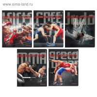 Тетрадь 48 листов в клетку "Боевые искусства", обложка мелованный картон, УФ-лак, МИКС Тетрадь 48 листов в клетку "Боевые искусства", обложка мелованный картон, УФ-лак, МИКС