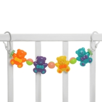 Растяжка на коляску/кроватку «Веселые мишки», 4 игрушки, Крошка Я Растяжка на коляску/кроватку «Веселые мишки», 4 игрушки, Крошка Я