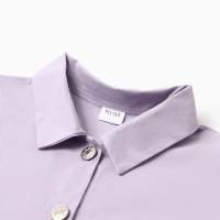 Рубашка детская MINAKU: Jeans collection, цвет лавандовый, рост 134 см Рубашка детская MINAKU: Jeans collection, цвет лавандовый, рост 134 см