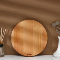 Набор разделочных досок на подставке Adelica &laquo;Итальяно&raquo;, d=30, d=25 см, пропитаны минеральным маслом, берёза