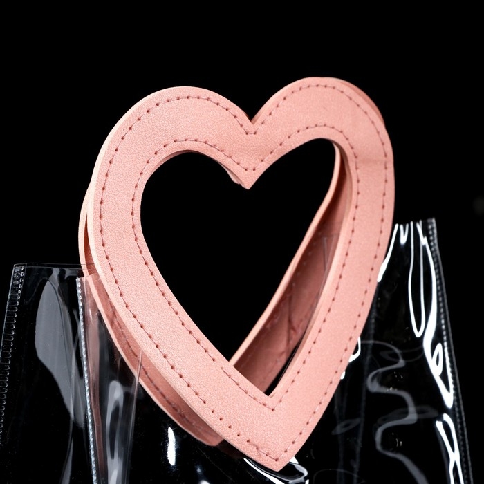 Пакет подарочный из ПВХ Розовый 20Х18Х10 см Пакет подарочный из ПВХ Розовый 20Х18Х10 см