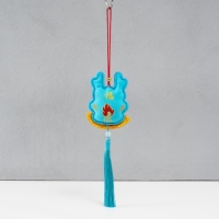 Подвеска-саше текстиль "Дракон" голубая 2х7,5х24 см Подвеска-саше текстиль "Дракон" голубая 2х7,5х24 см