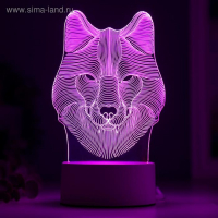 Светильник "Волк" от сети 9,5x11,5x20 см