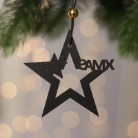 Новогодняя подвеска «Звёздочка» 8,5 × 8,5 см Новогодняя подвеска «Звёздочка» 8,5 × 8,5 см