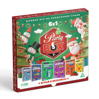Новогодний набор игр «Новый год: Party box. Играй и веселись. 6 в 1», по 20 карт в каждой игре, 7+ Новогодний набор игр «Новый год: Party box. Играй и веселись. 6 в 1», по 20 карт в каждой игре, 7+