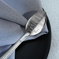 Ложка чайная с гравировкой «Любимый дедушка», на подарочной открытке, 3 х 14 см. Ложка чайная с гравировкой «Любимый дедушка», на подарочной открытке, 3 х 14 см.