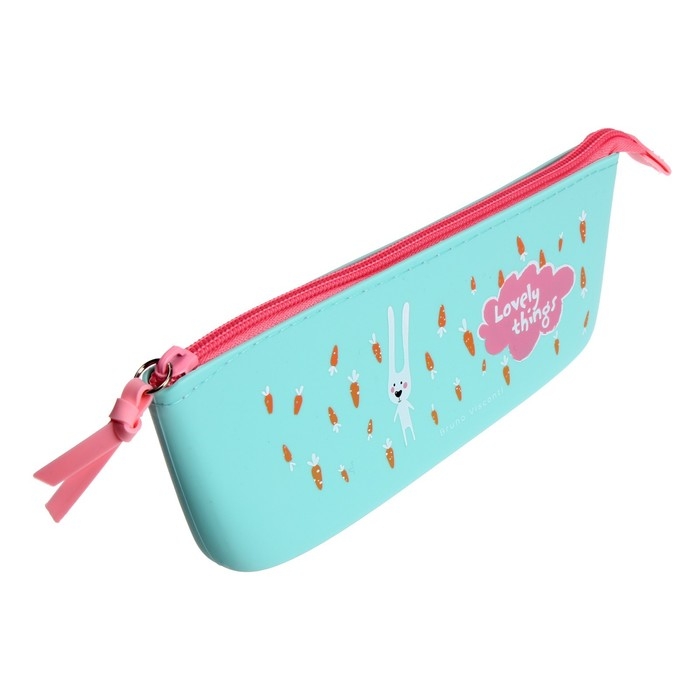 Рюкзак каркасный 36 х 28 х 17 см, + пенал, Bruno Visconti Рюкзак каркасный 36 х 28 х 17 см, + пенал, Bruno Visconti "CUTE OWLS. КОКЕТКА", бирюзовый