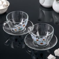 Набор чайный &laquo;Ромашковое поле&raquo;, 200 мл, в чемоданчике