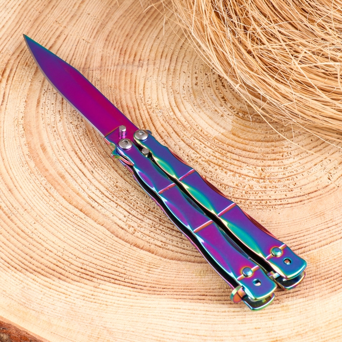 Нож-бабочка Нож-бабочка "Градиент" 17см, клинок 74мм/2мм