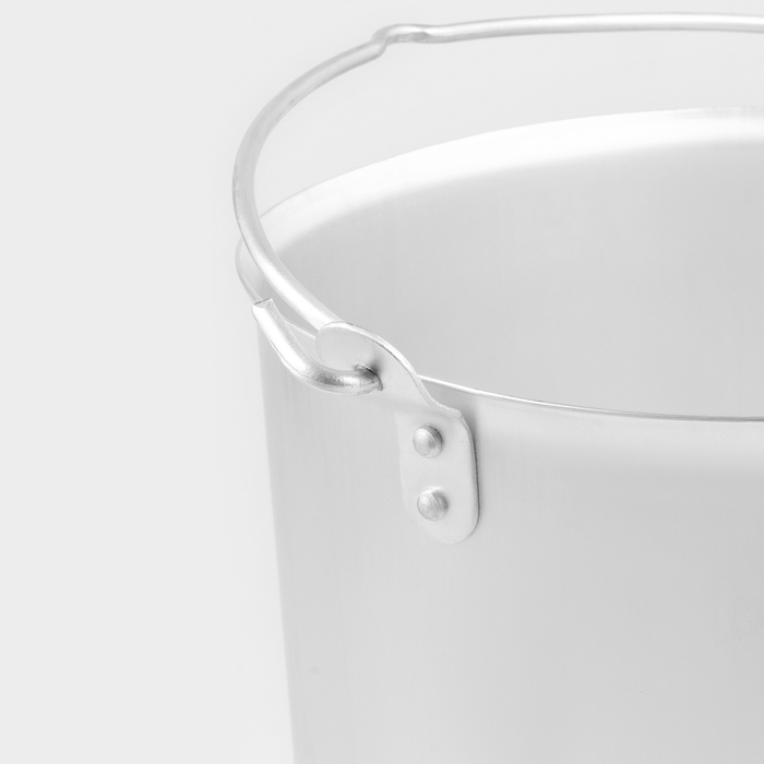 Ведро алюминиевое с крышкой, 10 л, h = 21,5 cм , d = 26 cм