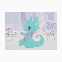 Салфетка новогодняя на стол Доляна &laquo;Дракончик&raquo;, 40х29см