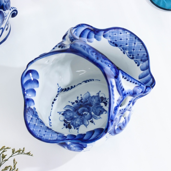 Конфетница «Весна», 21×13×18 см, гжель Конфетница «Весна», 21×13×18 см, гжель