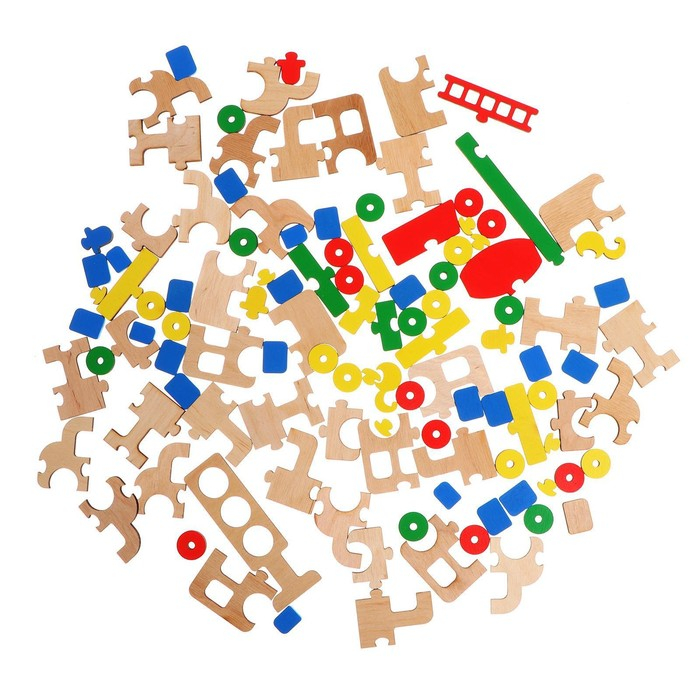 Пазл конструктор деревянный &laquo;Автотранспорт&raquo;