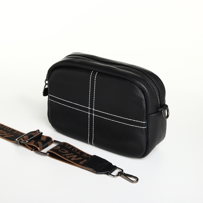 Сумка женская на молнии, цвет чёрный Сумка женская на молнии, цвет чёрный