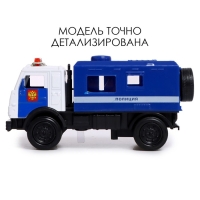 Грузовик металлический «КАМАЗ. Армия», 1:52, инерционный, звуковые и световые эффекты, цвет синий Грузовик металлический «КАМАЗ. Армия», 1:52, инерционный, звуковые и световые эффекты, цвет синий