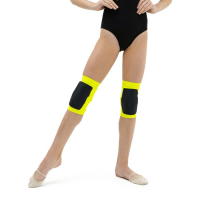 Наколенники для гимнастики и танцев Grace Dance, с уплотнителем, р. L, цвет чёрный/лайм Наколенники для гимнастики и танцев Grace Dance, с уплотнителем, р. L, цвет чёрный/лайм