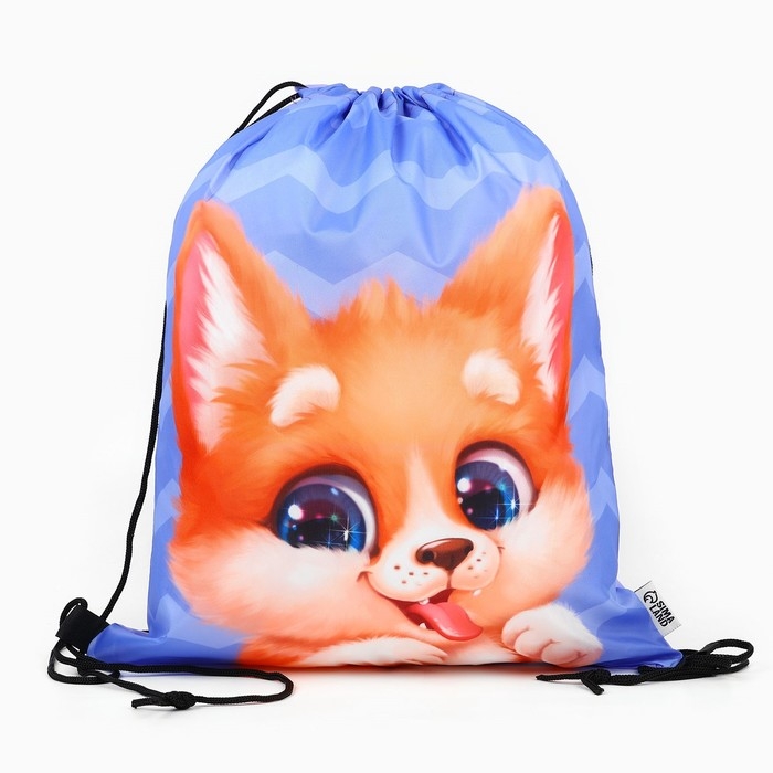 Мешок для обуви &laquo;Очаровательный щенок&raquo; болоньевый материал, 30 х 40 см