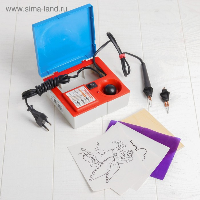 Электроприбор для выжигания по дереву «Дымок» 220 В, 20 Вт. в комплект входят образцы рисунков Электроприбор для выжигания по дереву «Дымок» 220 В, 20 Вт. в комплект входят образцы рисунков