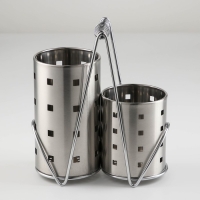 Подставка для столовых приборов Spring, 20×11×23,5 см, цвет серебряный Подставка для столовых приборов Spring, 20×11×23,5 см, цвет серебряный