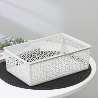 Корзинка для хранения без крышки Linden, 4,3 л, 29×19×9,5 см, цвет светло-серый Корзинка для хранения без крышки Linden, 4,3 л, 29×19×9,5 см, цвет светло-серый