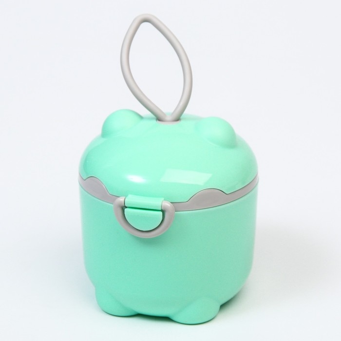 Контейнер для детского питания Мишка 2, 250 мл, цвет бирюзовый