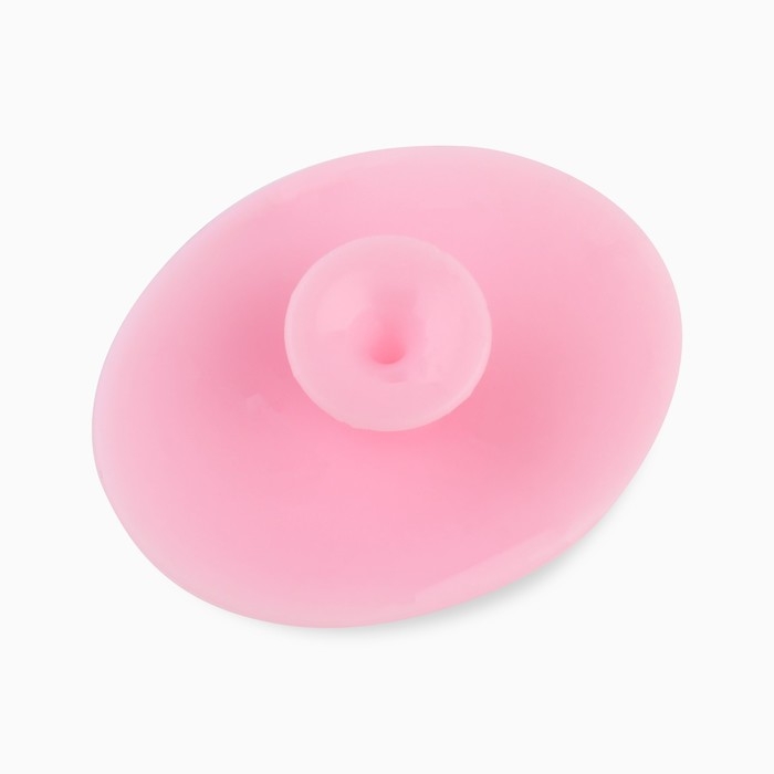 Массажер спонж для умывания, на подложке &laquo;Время думать о себе&raquo;, 6,5 х 5 см