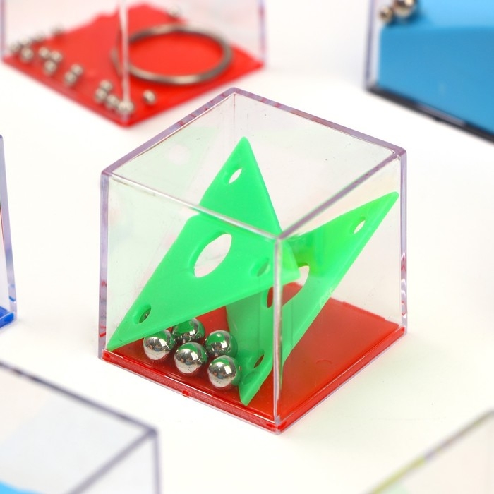 Головоломка лабиринт с шариком &laquo;Достигай большего&raquo;, МИКС, в шоубоксе