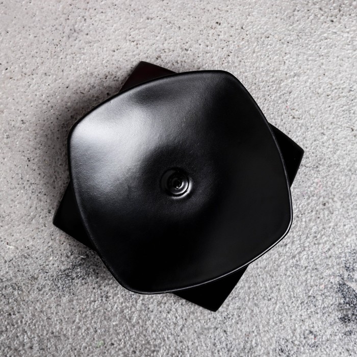 Подсвечник Подсвечник "Кварта Н" металл на 1 свечу, 9,5х3 см, черный