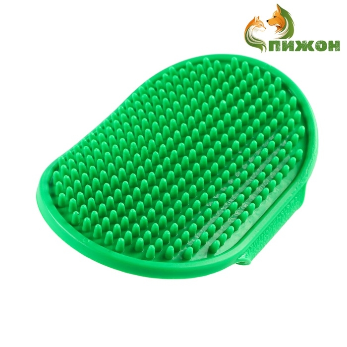 Щётка-наладонник, 12,2 х 8 см, зелёная Щётка-наладонник, 12,2 х 8 см, зелёная