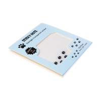 Блок с липким краем 75мм х 75мм 50л пластик прозрачные с блестками Лапки Блок с липким краем 75мм х 75мм 50л пластик прозрачные с блестками Лапки