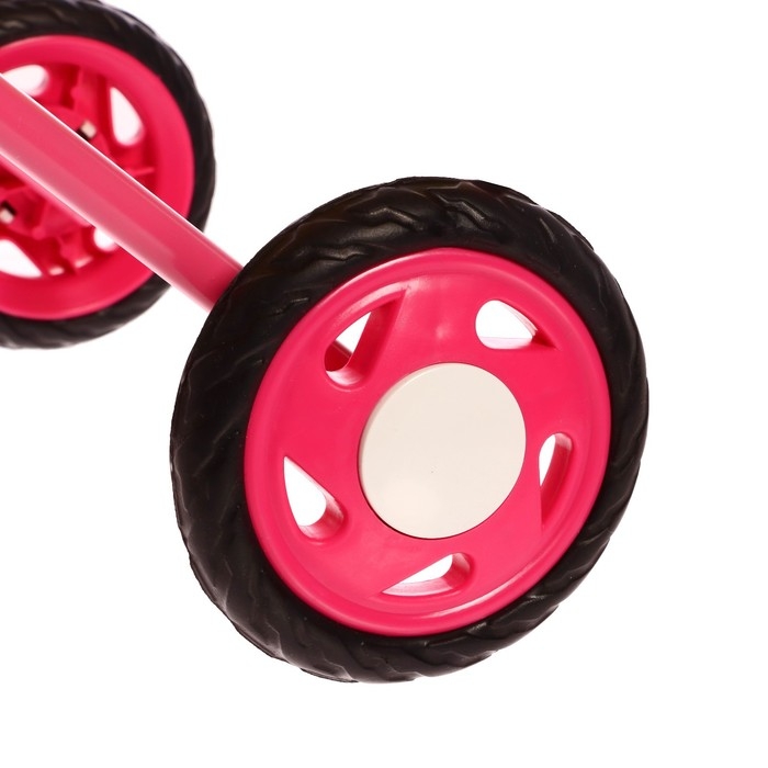 Коляска кукольная №2, цвет красно-жёлтый Коляска кукольная №2, цвет красно-жёлтый