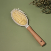 Расчёска массажная, 25,5 × 7 см, цвет «светлое дерево» Расчёска массажная, 25,5 × 7 см, цвет «светлое дерево»