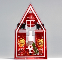 Новогодний подарочный набор косметики &laquo;Пряничный домик&raquo; для душа и ванны, красная серия