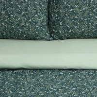 Постельное бельё Этель 1,5 сп Small leaves, 143х215 см, 150х214 см, 50х70 см 2 шт, поплин