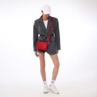 Сумка женская через плечо TEXTURA, маленький размер, цвет красный