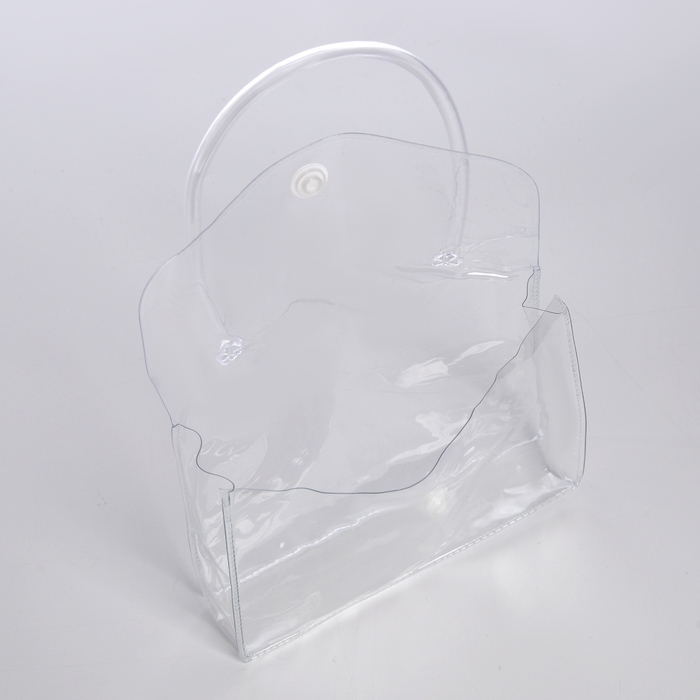 Косметичка на кнопке, цвет прозрачный