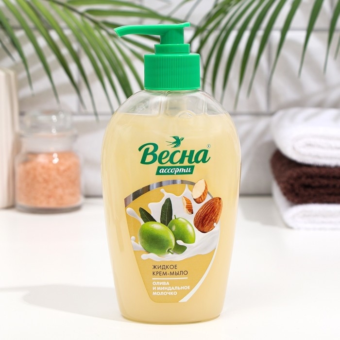 Крем-мыло «Олива и миндальное молочко», 280 мл Крем-мыло «Олива и миндальное молочко», 280 мл