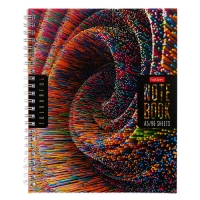 Тетрадь 96 листов в клетку на гребне "Colorful line", обложка мелованный картон, перфорация на отрыв, блок 65 г/м2, МИКС Тетрадь 96 листов в клетку на гребне "Colorful line", обложка мелованный картон, перфорация на отрыв, блок 65 г/м2, МИКС