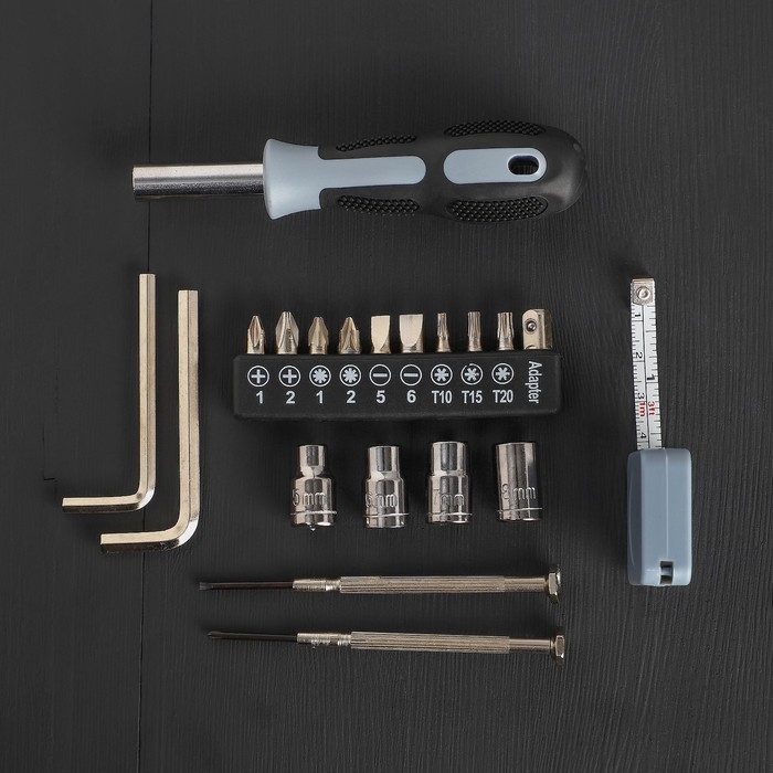 Набор инструментов в гантеле &laquo;Положи на все&raquo;, 20 предметов