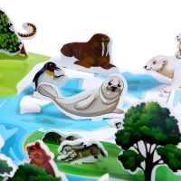 3D конструктор «Где живут животные», 30 деталей 3D конструктор «Где живут животные», 30 деталей