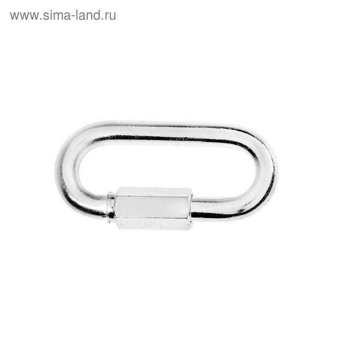 Карабин винтовой ТУНДРА krep, М10, оцинкованный, 1шт Карабин винтовой ТУНДРА krep, М10, оцинкованный, 1шт