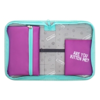 Пенал 1 секция 140 х 210 х 40 мм, откидной карман и косметичка, тканевый, Calligrata TOP Content "Котик" Пенал 1 секция 140 х 210 х 40 мм, откидной карман и косметичка, тканевый, Calligrata TOP Content "Котик"