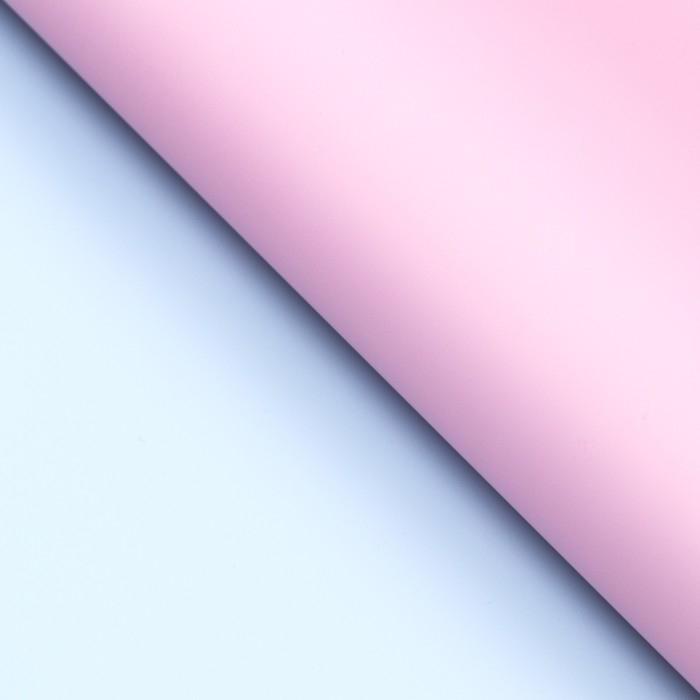 Пленка матовая для цветов,двухсторонняя, Пленка матовая для цветов,двухсторонняя,"Зефир", розово-голубой, 57 х 10 м
