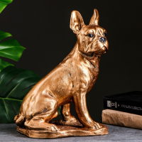 Копилка "Французский бульдог большой" бронза, 19х26х35см Копилка "Французский бульдог большой" бронза, 19х26х35см