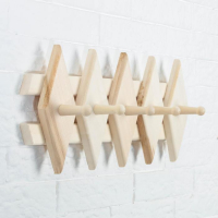 Вешалка "Ромбик" 5 крючков 45 х18см, липа "Добропаровъ" Вешалка "Ромбик" 5 крючков 45 х18см, липа "Добропаровъ"