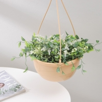 Кашпо для цветов подвесное с прикорневым поливом &laquo;Мальва&raquo; 4,7 л, цвет кремовый