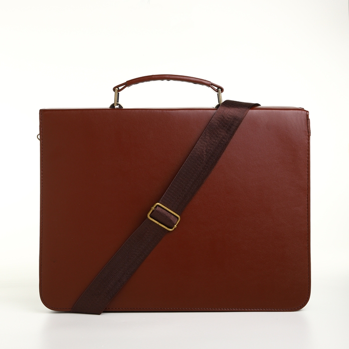 Сумка мужская деловая на клапане, цвет коричневый Сумка мужская деловая на клапане, цвет коричневый